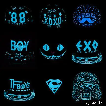 Glow helmet glow in the dark helmet self glow