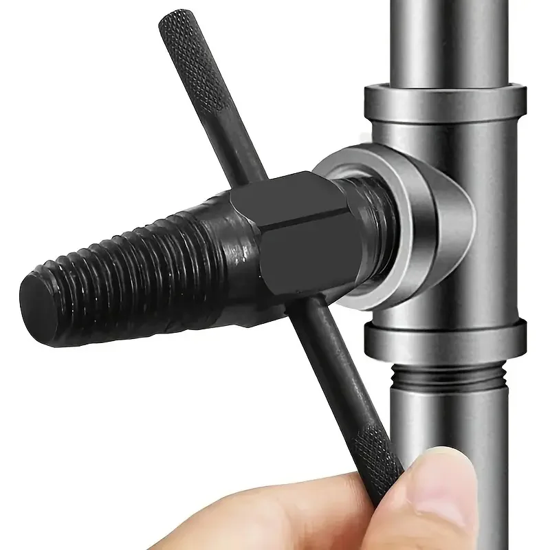 1set Tap Faucet Screw Extractor,1/2 3/4 Inches Double-head Remover Tools,Damaged Broken Wire Plumbing Tools