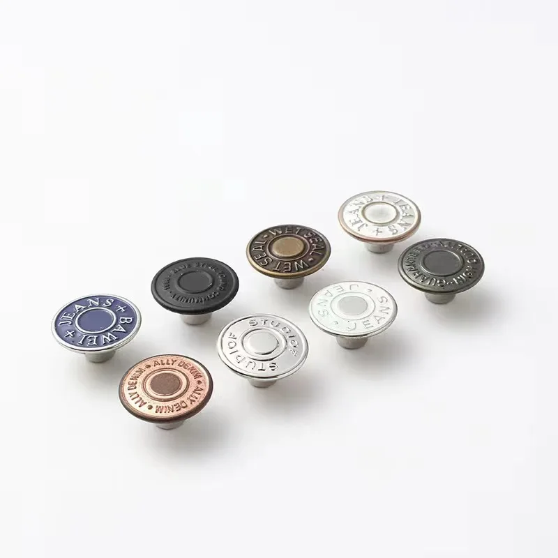 Custom beautiful designer buttons can be customized LOGO Brass button rivets Metal jeans button
