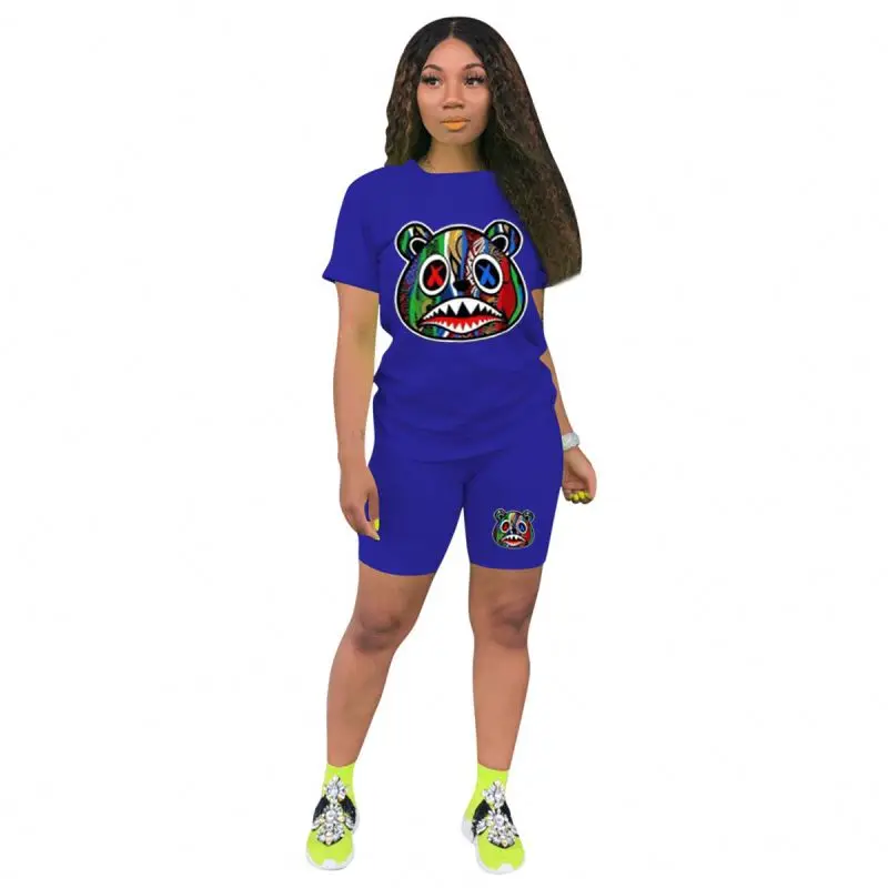 
Newly Released crop top two piece short set With Good Shop 