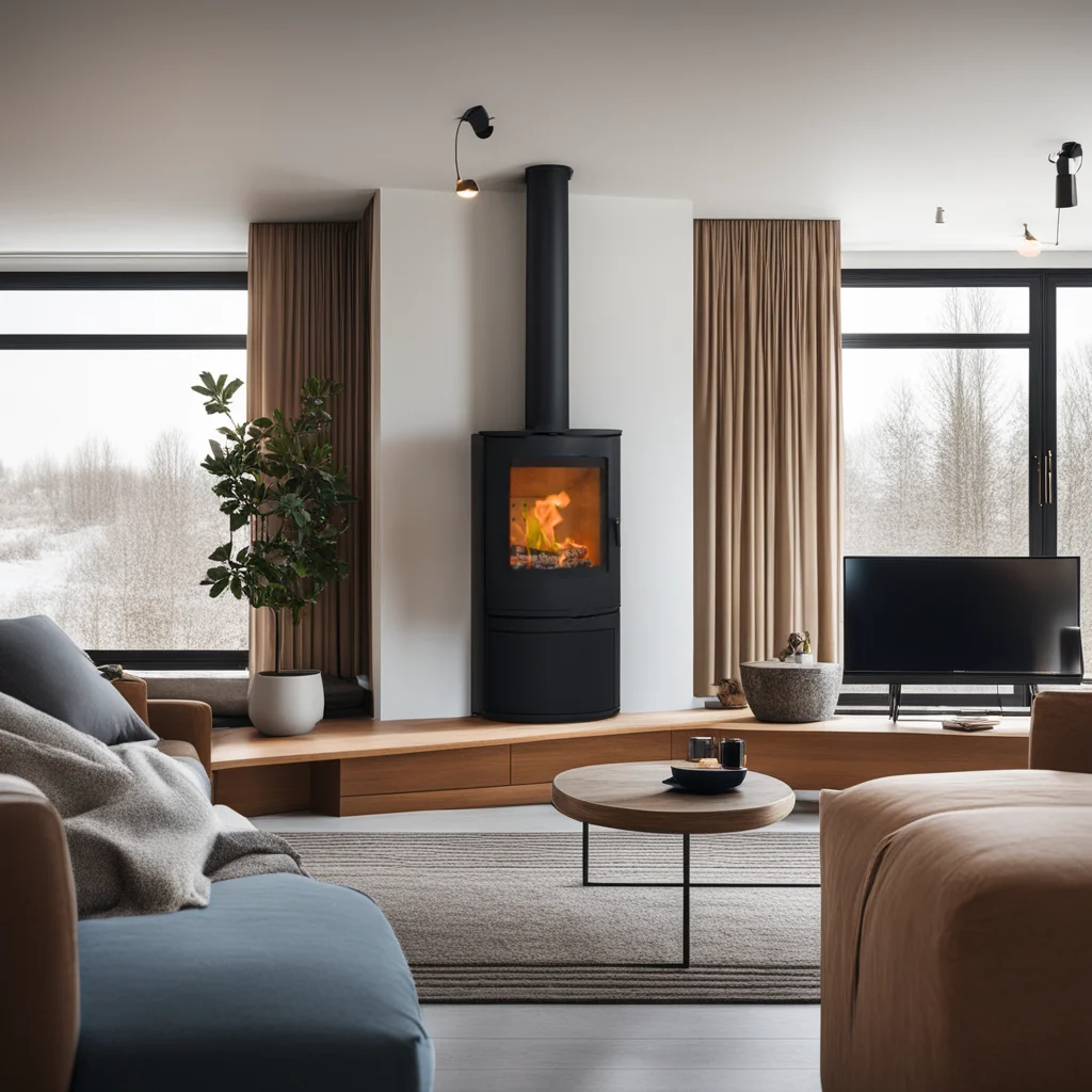 ECO 2022design High-Temperature Resistant Glass European design Classic Wood Stove classic round type
