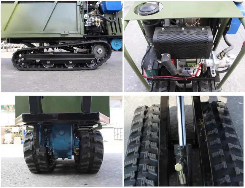 Power Barrow Crawler Tracked Mini Dumper Rubber Track