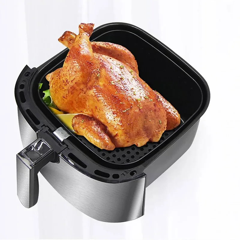 Electric Air Fryer 8L Large Capacity Stainless Steel Smart French Fries Air Fryers