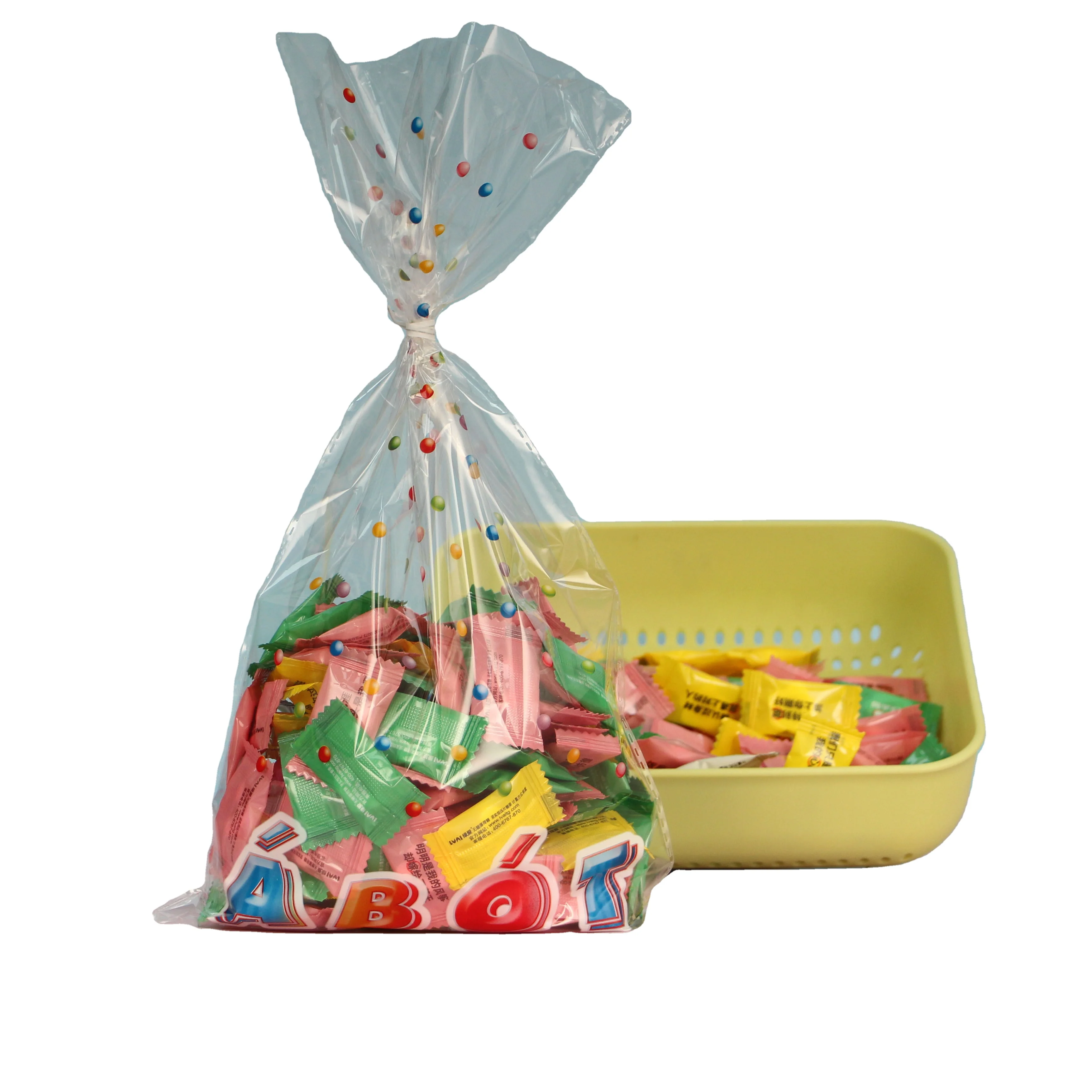 Hot Selling Gift Pretty Popcorn Candy Cone Plastic Bags