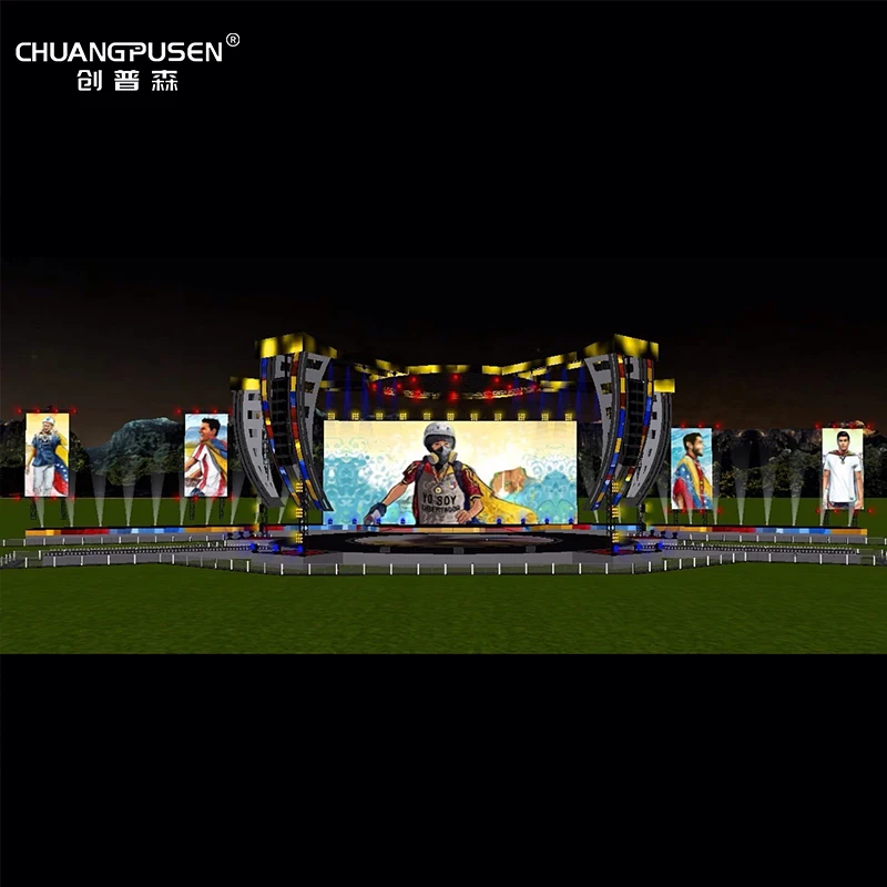 Waterproof Outdoor Led Screen Display Sign 500 inch display panel advertising outdoor led scr