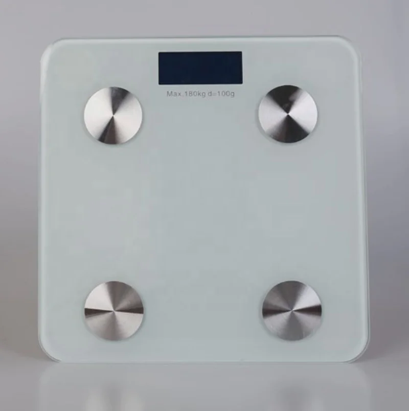 Intelligent Bluetooth Fat Scale Electronic Household Scale with App Measures Body Fat and Weight Powered by Battery