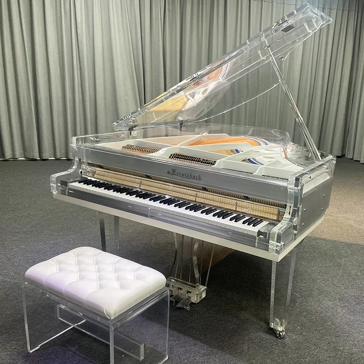 KG-170 Medium modern best-selling transparent acrylic crystal grand Acoustic piano