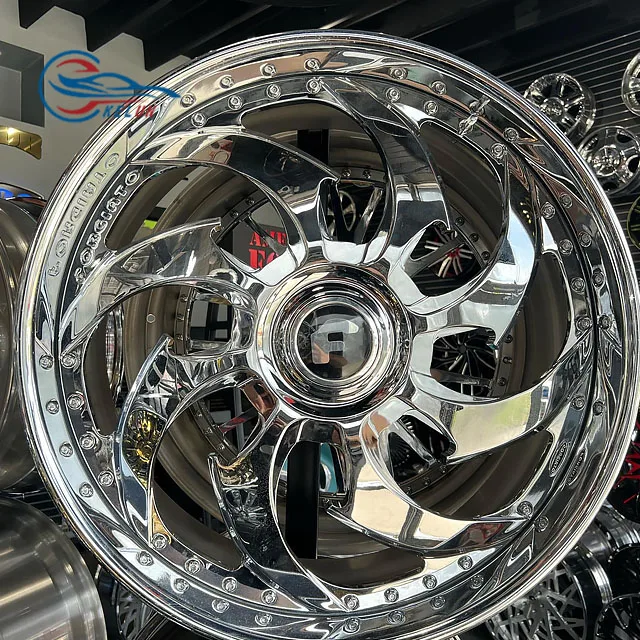 Forged single wheel rims for offroad 22/24/26/28/30 inch Polished Floating Hot Sales