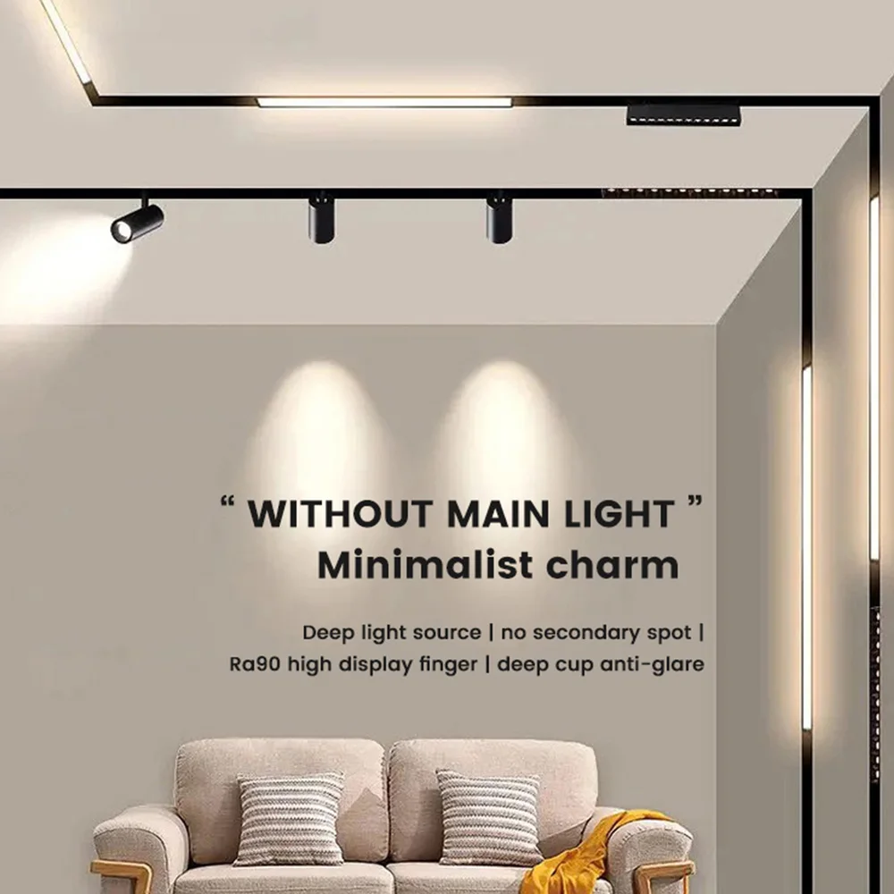 Factory Custom Commercial Interior Lighting System Track Spotlights