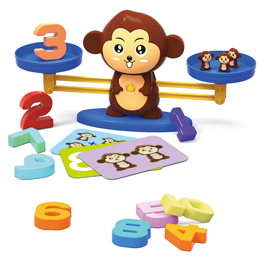 LQQ1230 Preschool Educational Toys Digital Animal Balance Math Game Early Childhood Math Count Toys