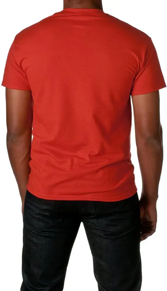 wholesale 100% cotton unisex red plain custom logo printing men T shirt