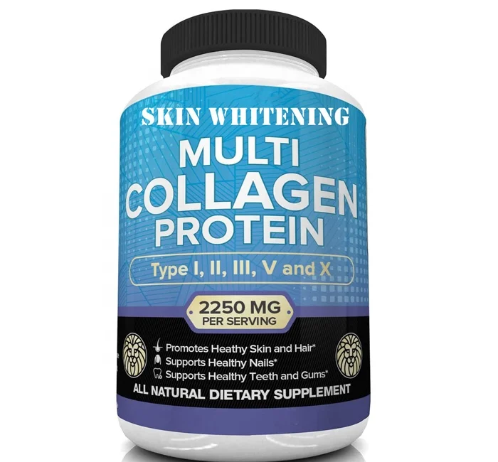 Collagen Powder protein pills and capsules detox skin supplements various fruit flavors