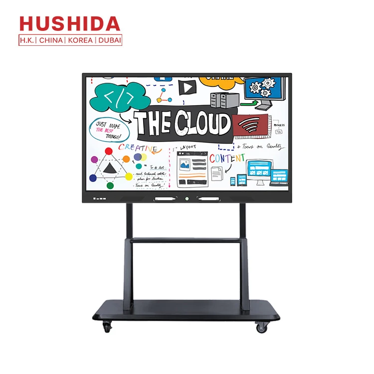 55 inch interactive electronic writing board portable smart whiteboard
