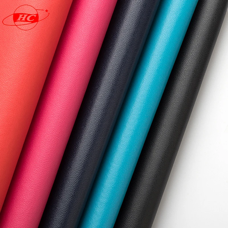 Factory direct production and sales vacuum suction patter fine lines nonwoven pu leather