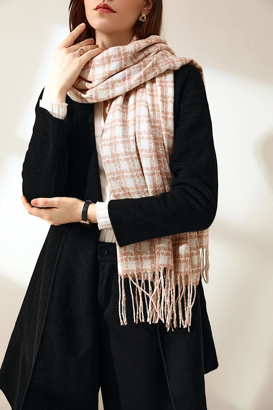 Wholesale  luxury soft  woman cashmere scarf for women winter Pashmina Scarves