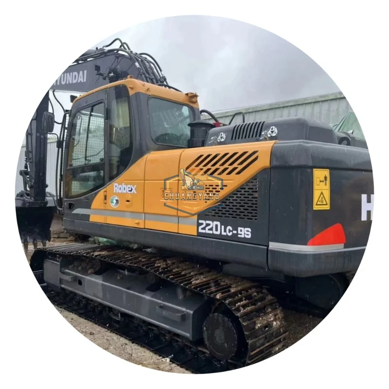 High Quality Used Hyundai R220LC-9S 25 Ton Pump Motor Bearing Components Good Condition 320D Model for Sale Shanghai South Korea