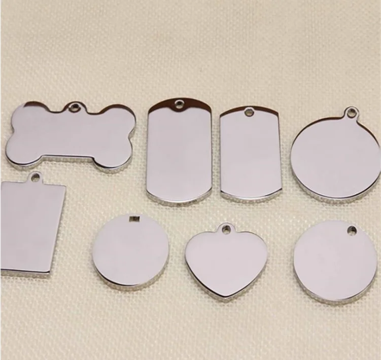 Wholesale Titanium Steel Army Brand Stainless Steel Tag  Engraving Custom Advertising Promotional Gift Custom Logo Metal Dog Tag