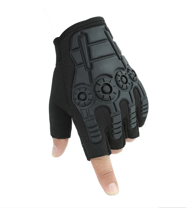 Breathable Anti Impact Gloves Half Finger Training Motorcycle Tactical Gloves