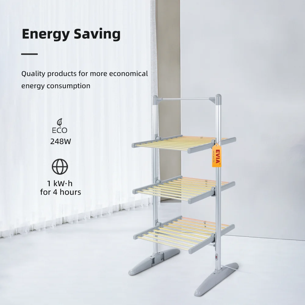 EVIA Factory Customizable Portable Upright Mini Clothes Shelf Dryer Laundry Machine