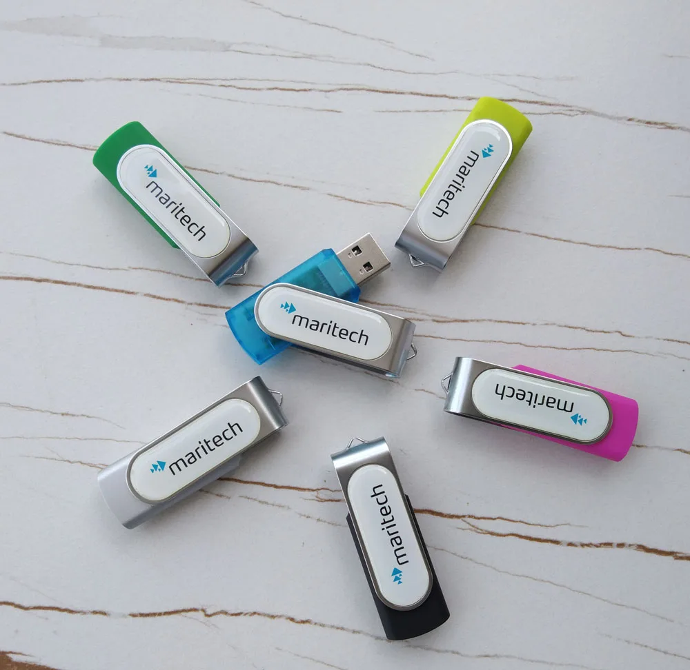 customized domeable Twister swivel rotate USB flash pen thumb drive with domed label for promotions gifts giveaways marketing