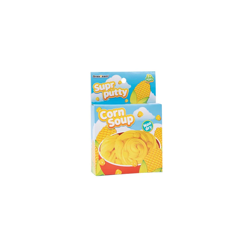 New series putty toy corn soup series spur putty artificial corn thinking putty in pot