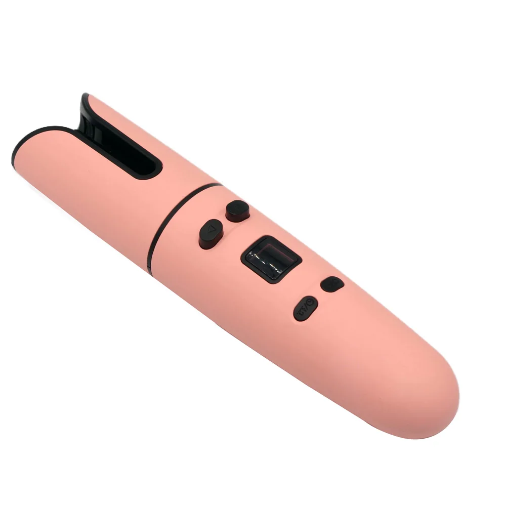 Rechargeable Automatic Rotating 6 Temps 3 Timers Cordless Automatic Curling Irons