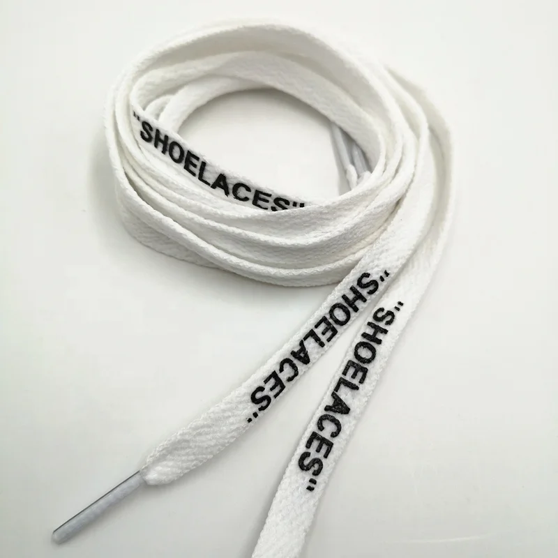 New style airforce custom print logo printed shoelaces shoe laces