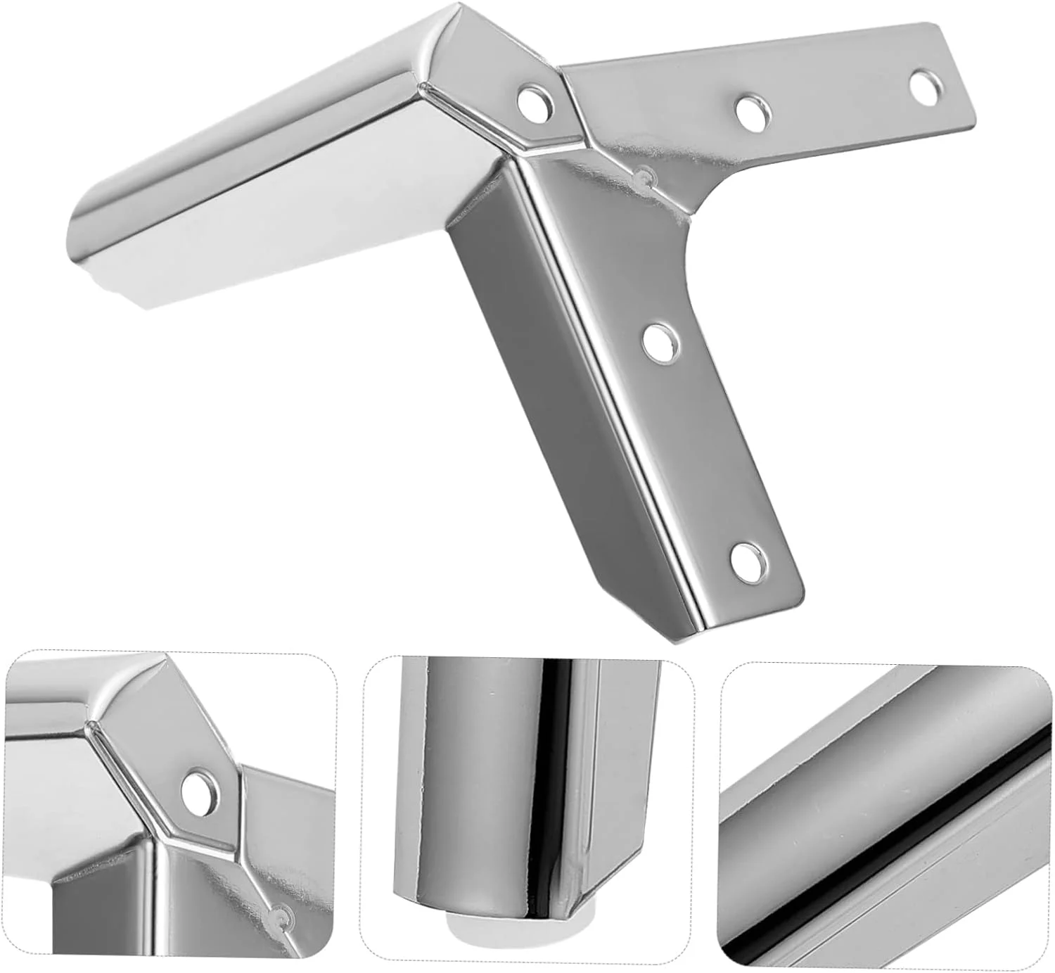 European Fashion FurnitureLegs Gold Modern Couch Legs Black Metal Dressing Table Legs Metal Chrome Aircraft Legs for Sofa Bed