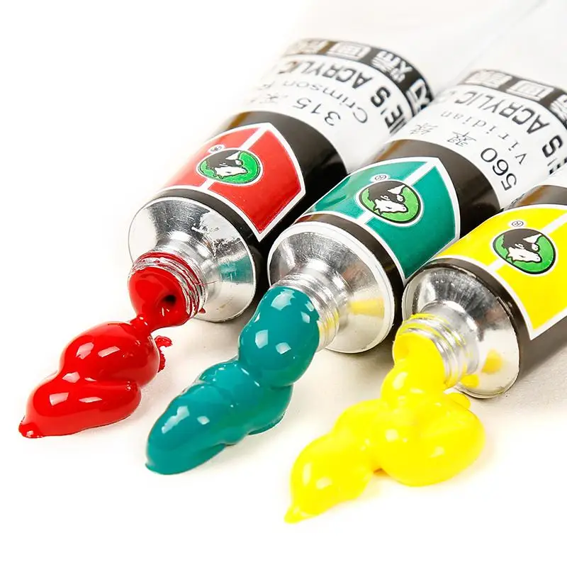 Maries Professional Acrylic Paints DIY paint on Canvas/Wood/Wall 12/18/24 Colors 12ml Acrylic Paint Set