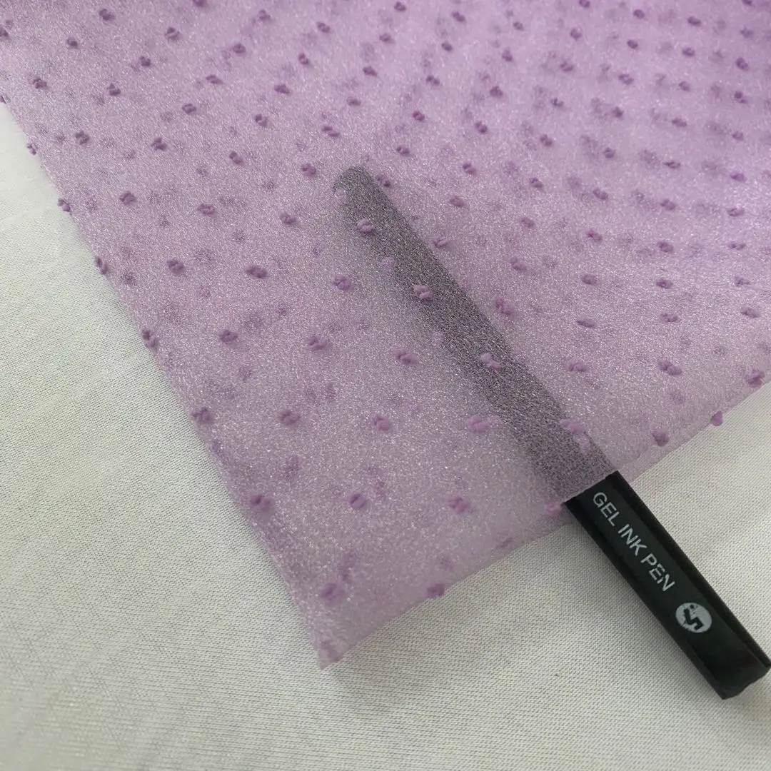 Оптовая продажа, маленькая 3D ткань из органзы с пузырьковыми краями для женского платья, юбки, украшения для одежды