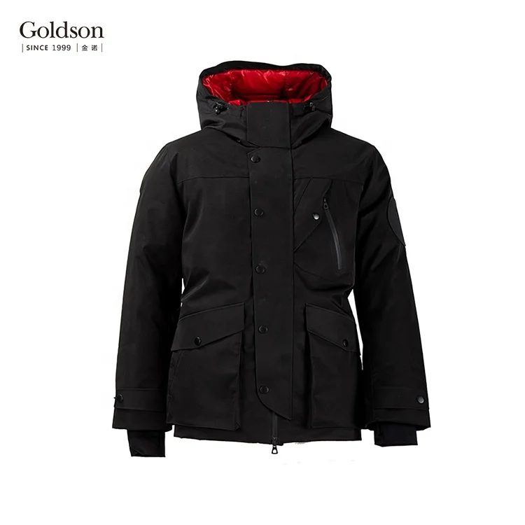 Canada outdoor seamless warm goose down coat men quilted thick down jacket