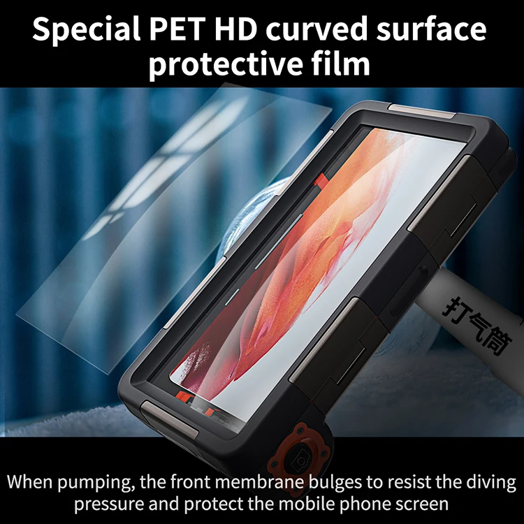 Heavy Duty Upgraded Full Body 2nd Gen Professional Universal Underwater Photography Diving Phone Case For IPhone 13 Mini/12 Mini