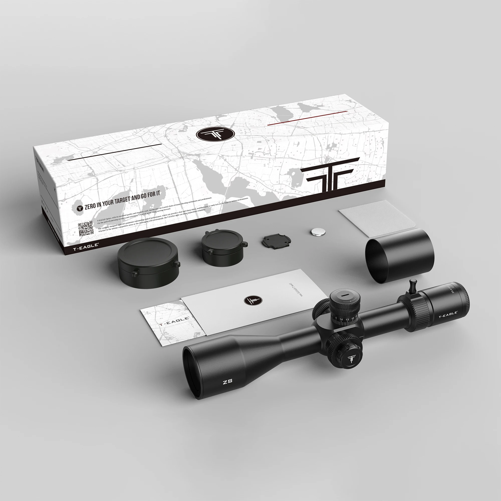 T-EAGLE ZS4-16X50 алюминиевый оптический тактический прицел