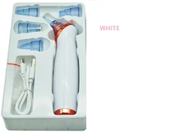 4 in 1 blackhead vacuum suction extractor blackhead remover face deep nose cleaner, laser blue light acne treatment device