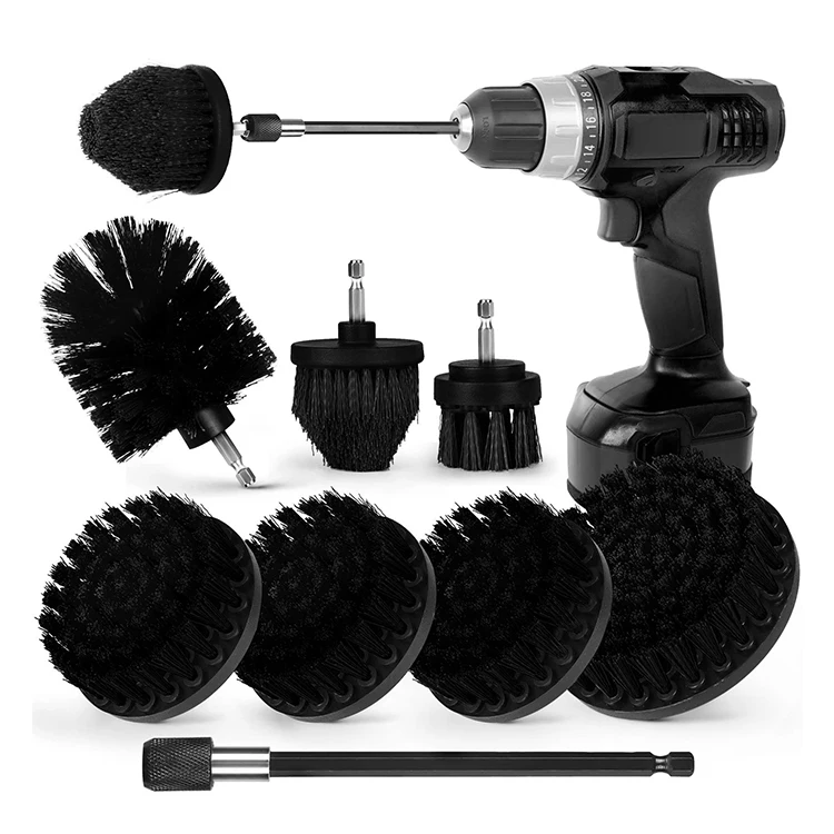 drill cleaning brush attachment set Power Scrubber Brush with Extend Long Attachment Cleaning Supplies Scrub Brush
