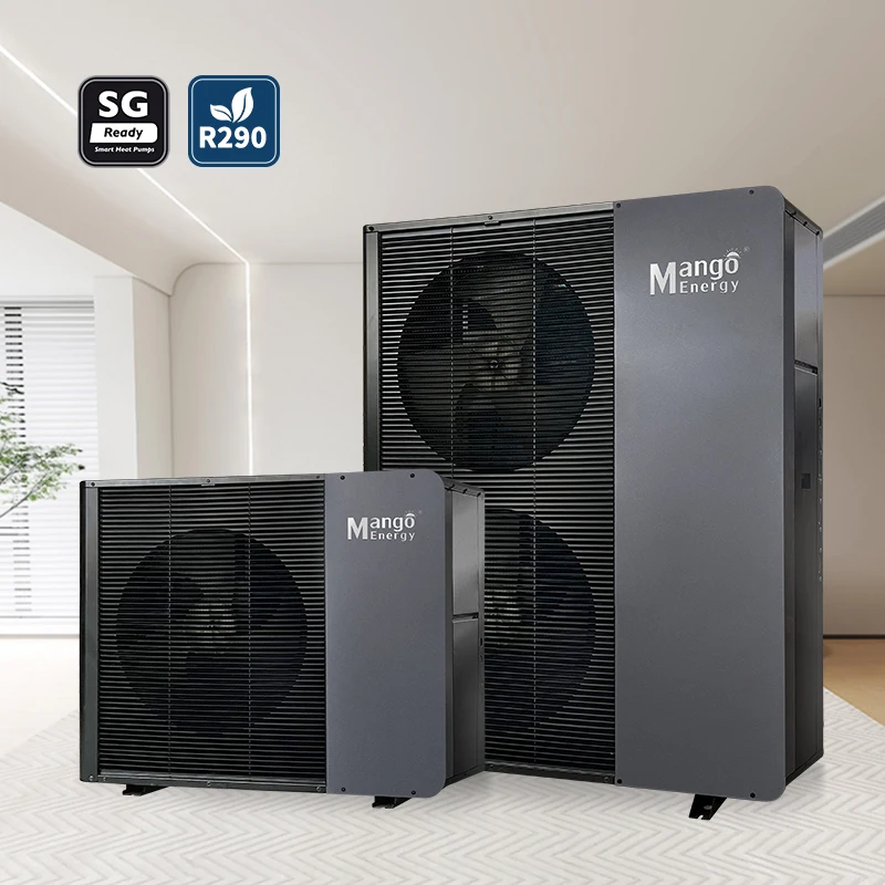 Mango Energy QII Pro Smart Grid Air to Water Heat Pump 10kW R290/R32 EVI Monobloc Heat Pump with Wifi Solar and SG Ready