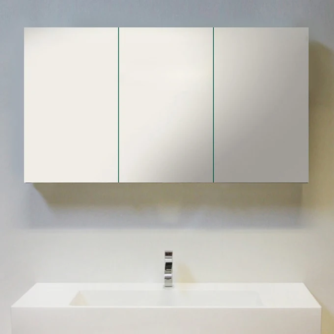 Aluminum glass door wall mounted storage bathroom mirror medicine cabinet for toilet