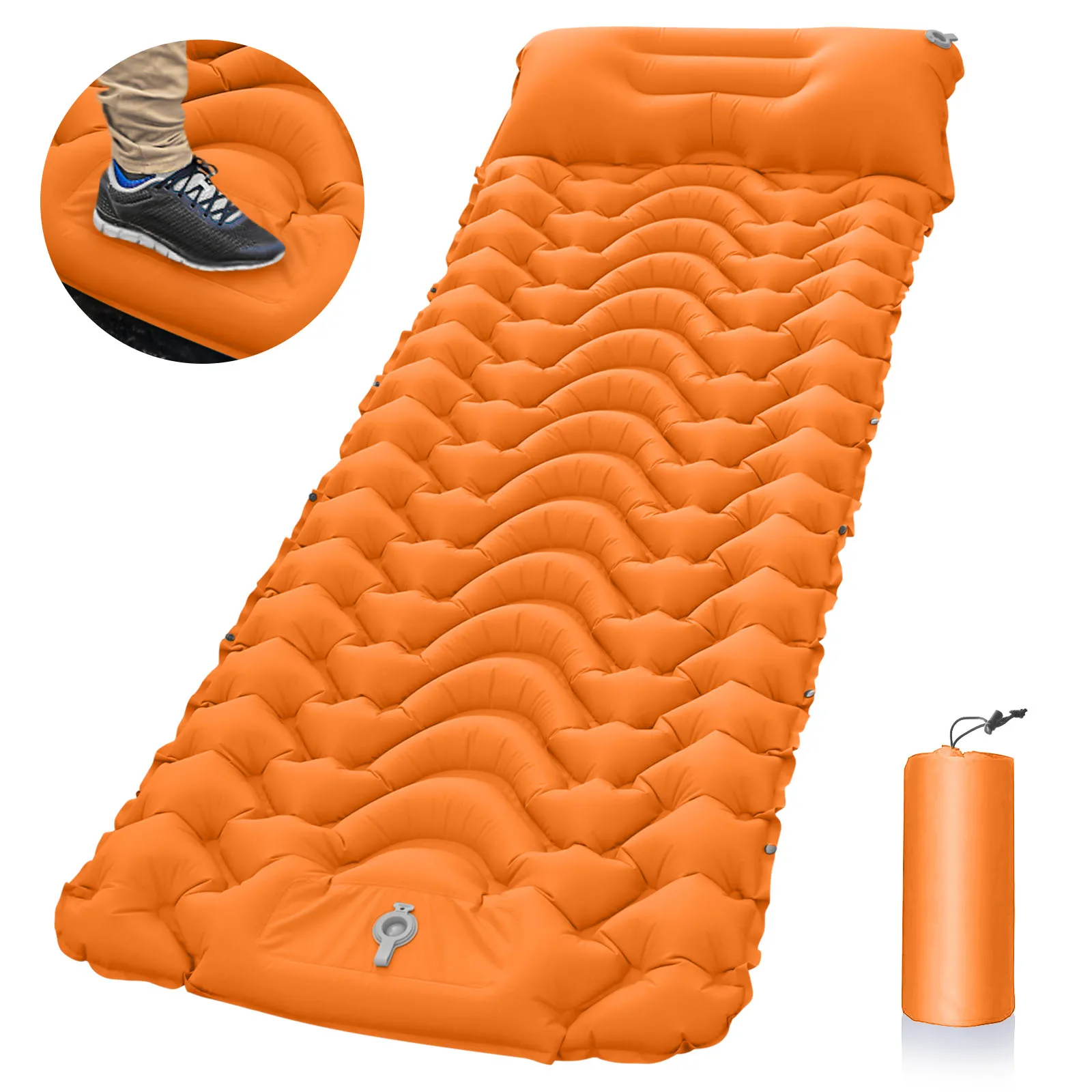 Outdoor Tent Camping Sleeping Mat Ultra Light Moisture-proof Portable TPU Air Cushion For Inflatable Camping Sleeping Pad