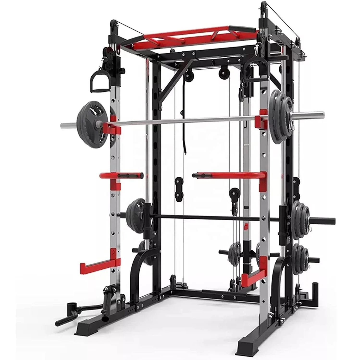 Lazada Hot Smith Machine Cage System Home Gym Multifunction Rack Total Body Training Training System Smith Gym Equipment