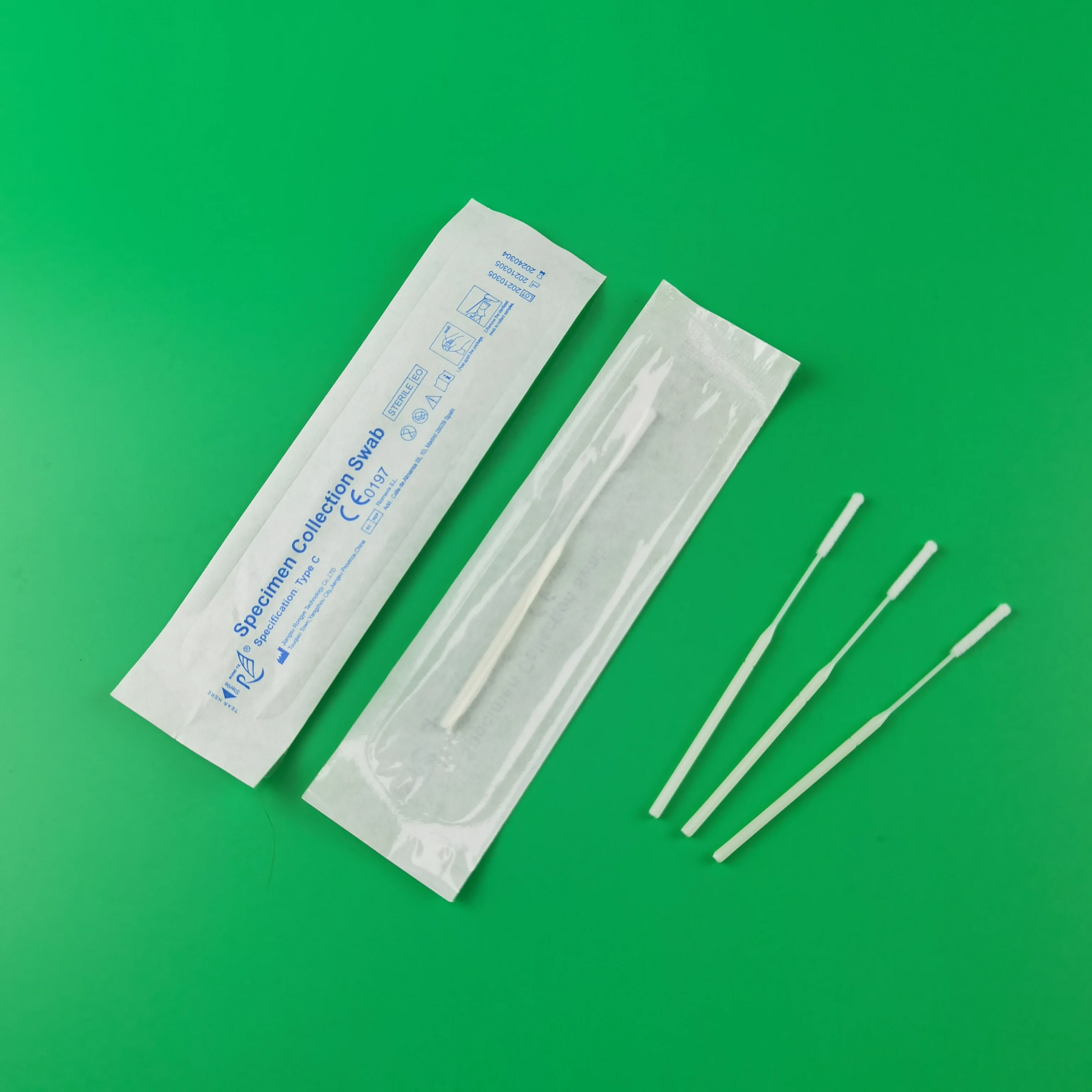 Anterior nasal swab short nasal sampling swab