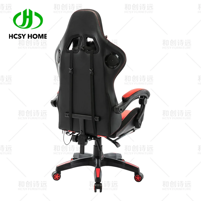 Оптовая продажа с завода, кожаный Наклонный игровой стул rgb