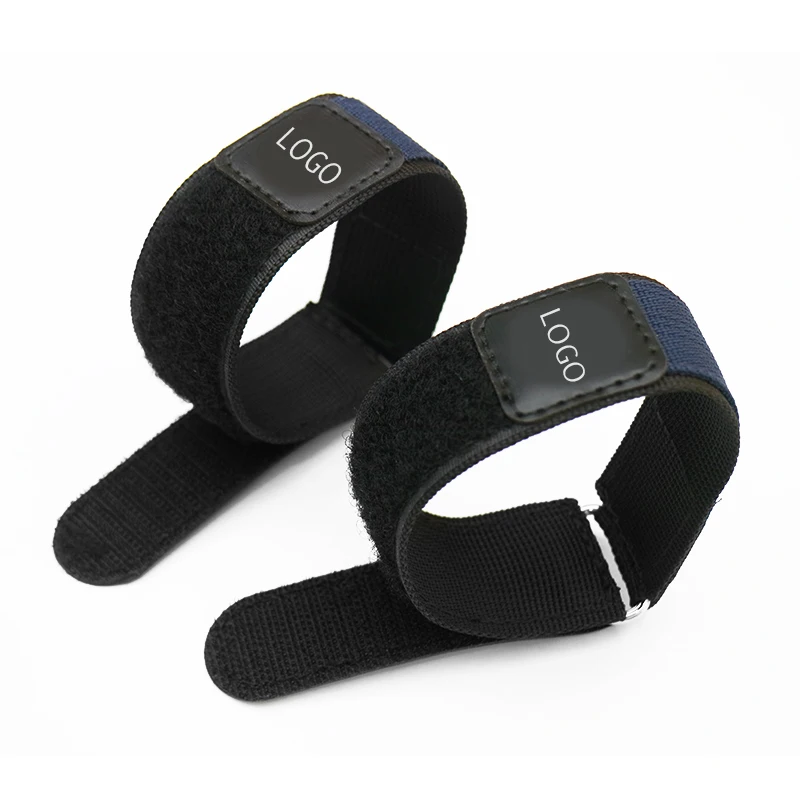 Custom logo nylon sport band hook and loop watch