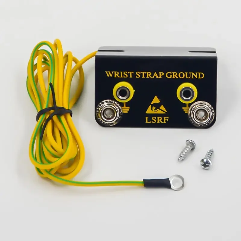 M18   Anti-static grounding socket/ L-shaped Band Antistatic Bracelet/Double Banana Plug For Antistatic Wrist Strap