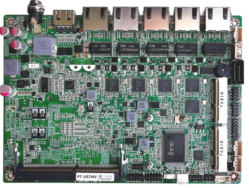 PT-U67MV Intel Core i3/i5/i7 processors industrial grade mother board 4 POE,16*GPIO  9~36V  industrial motherboard