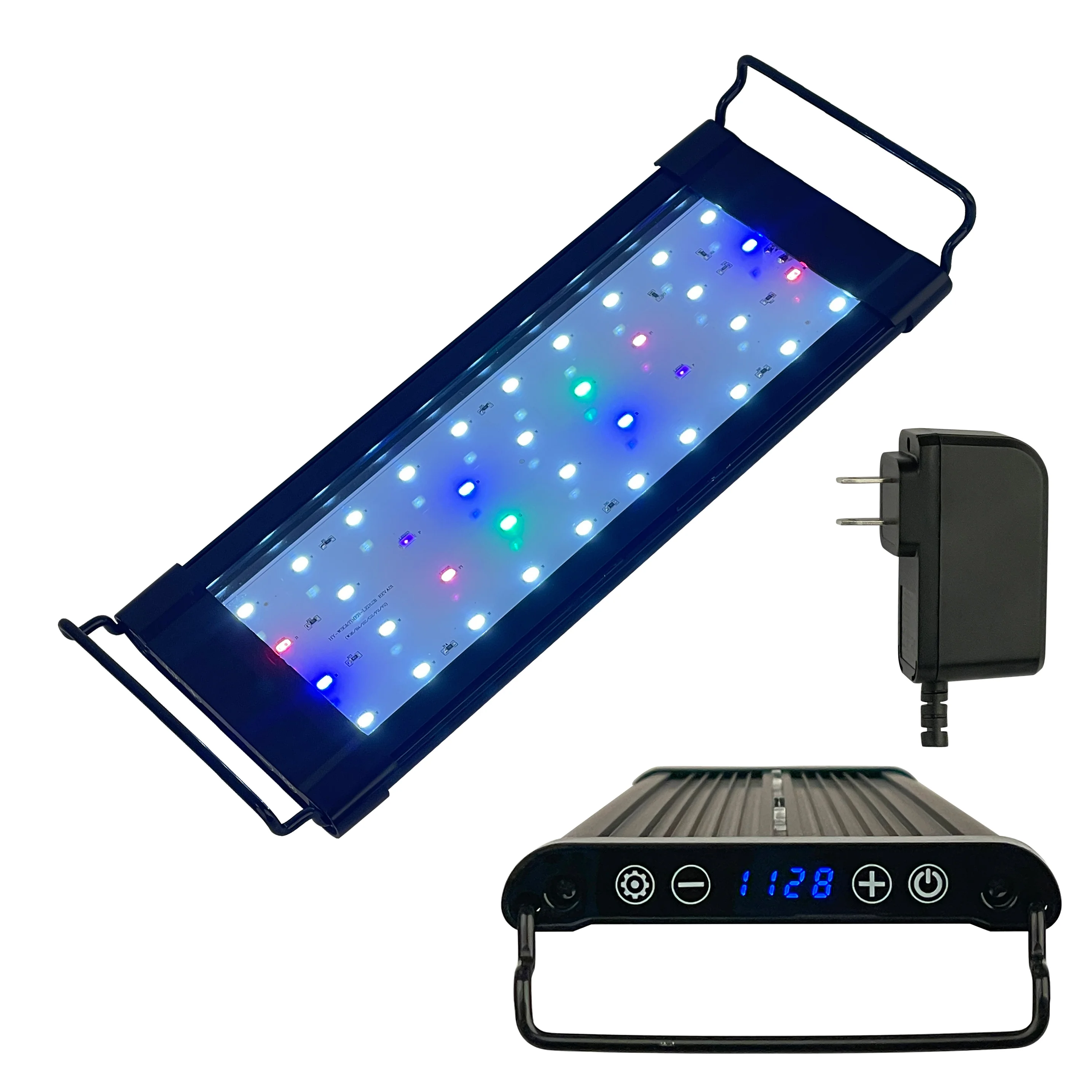 Factory wholesale price 9000-12000K CT  plant  led light Aluminium DC15V fish tank light led aquarium with digital display