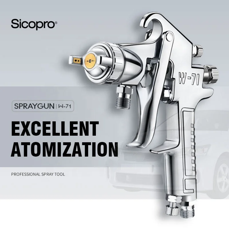 Factory SICO W-71 Fine High Atomization Spray Gun Pneumatic Industrial Grade Spray Gun