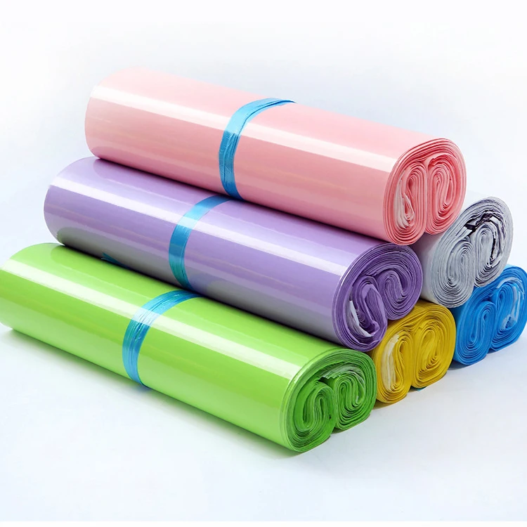 Boutique Clothes Packaging Poly Mailers Print Shipping Bags Plastic Pink Garment Mailing Envelope bag