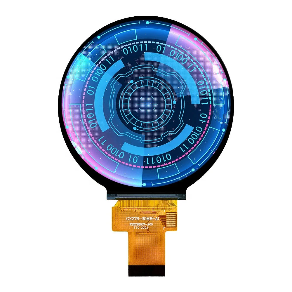 Shenzhen LCD Display 480x480 High Resolution  2.76 Inch Round TFT LCD Module