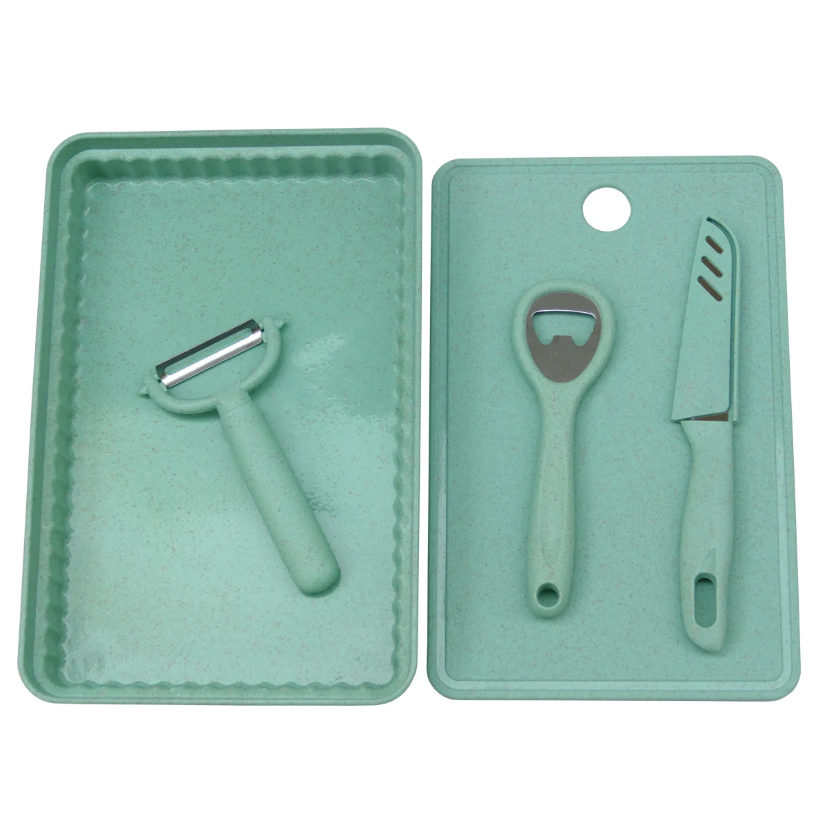 Multipurpose with cutting board and basket easy-taking cutlery set