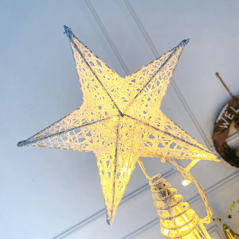 Eco-friendly Luxury Durable Home 220V Led Light Hollow Frame Christmas Gradient 180cm Four-Corner Tree